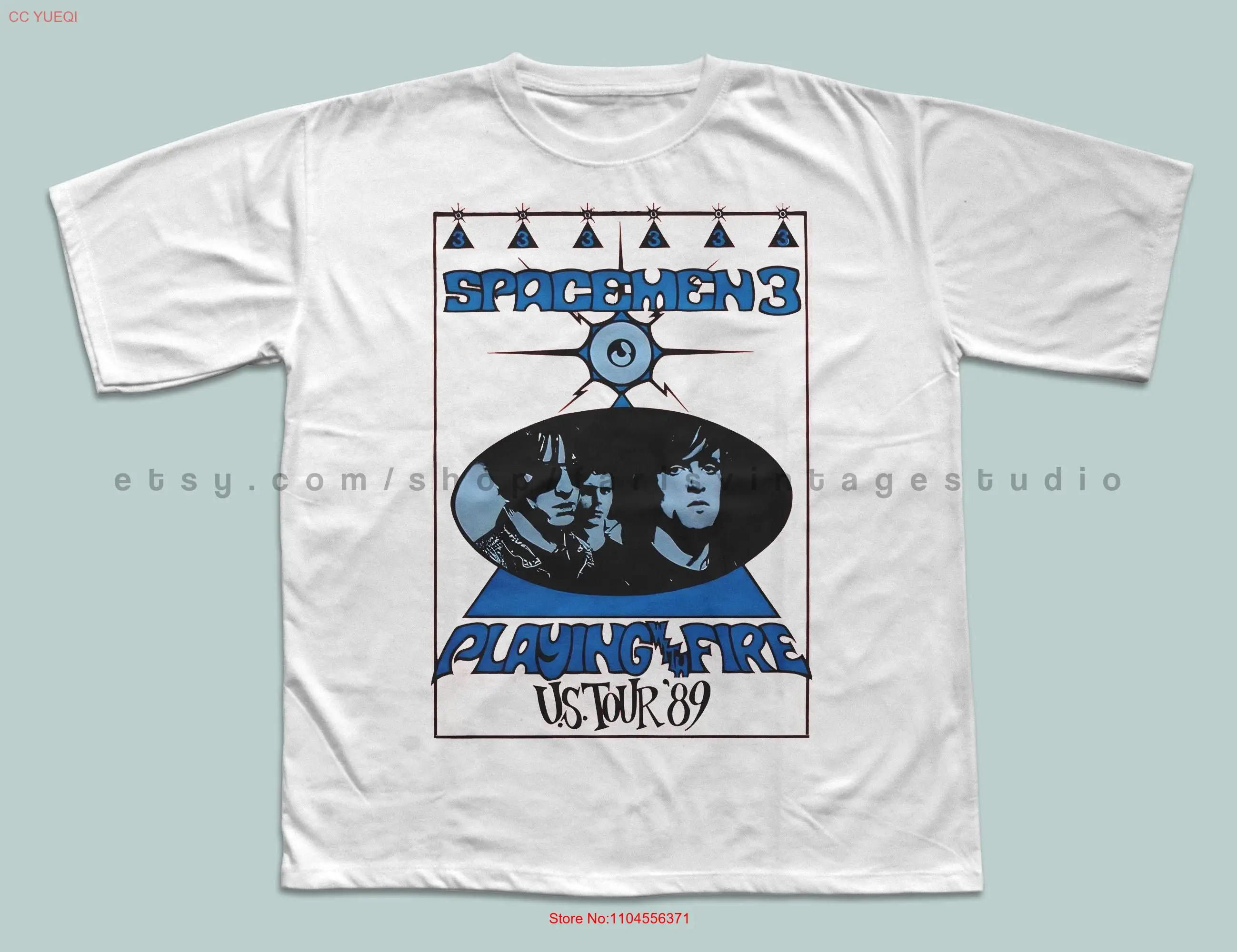 spacemen 3 T Shirt playing with fire us tour 89 space rock long or short sleeves