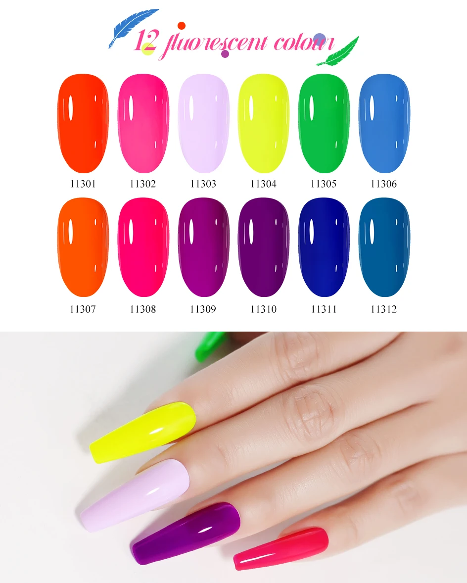 Arte Clavo Gel-Nagellack, 400 Farben, 15 ml, semi-permanenter Gel-Lack, Basis-Decklack, Nagelkunst, Maniküre, Soak Off-LED, UV-Salon-Gel – Detail 5