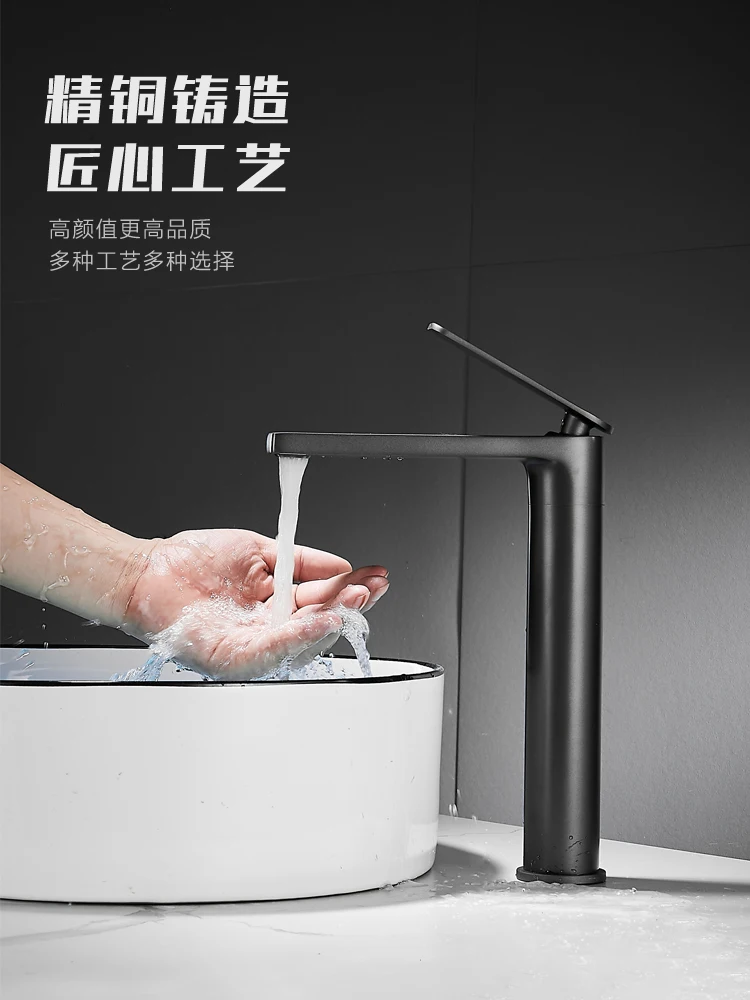 Faucet splash proof device, household washbasin, sink, hot and cold washbasin, bathroom faucet, extended gun gray new model