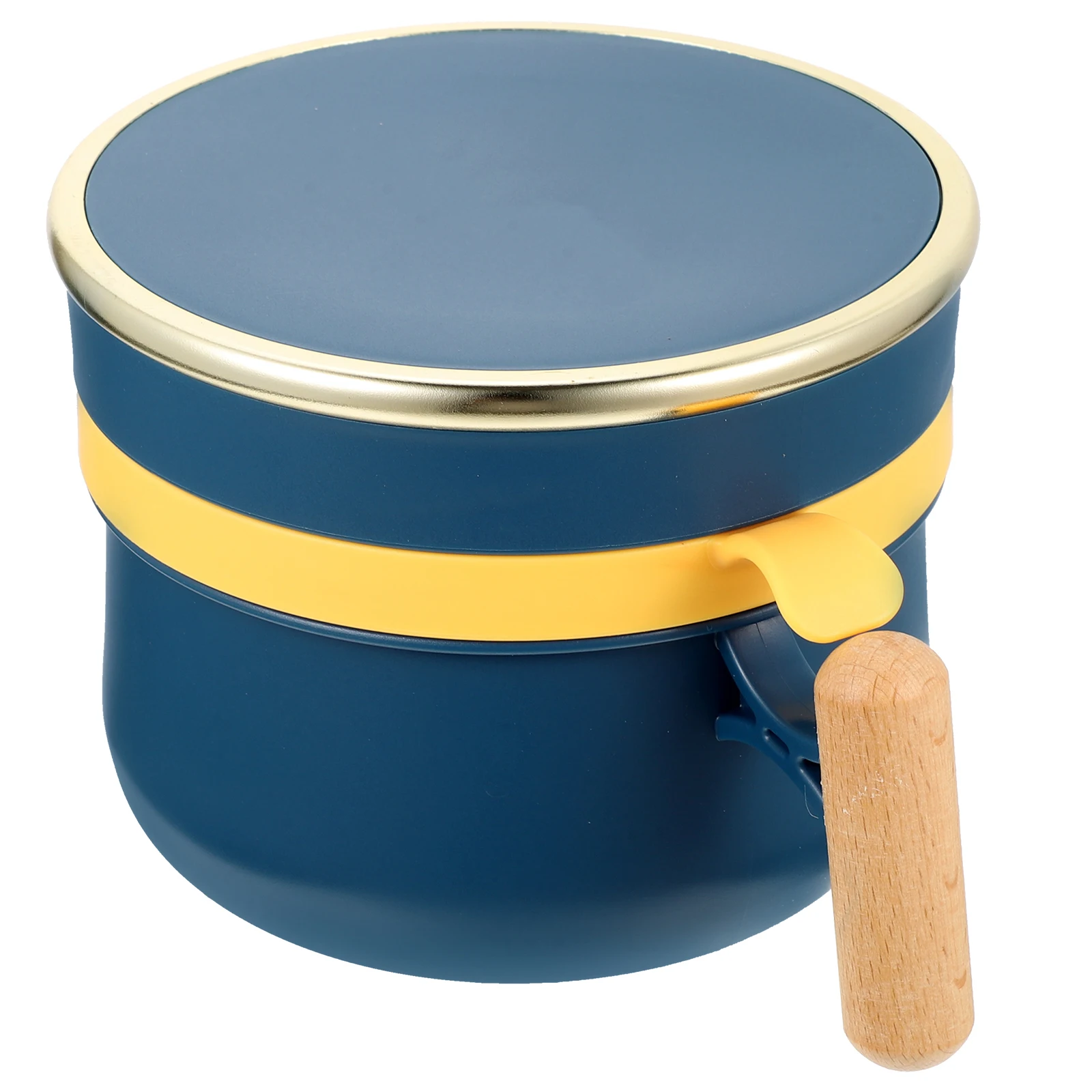 

Portable Soup Bowl Containers Lightweight Compact Lunch Box Bento 304 Stainless Steel PP Beech Wood Silicone Safe Microwave