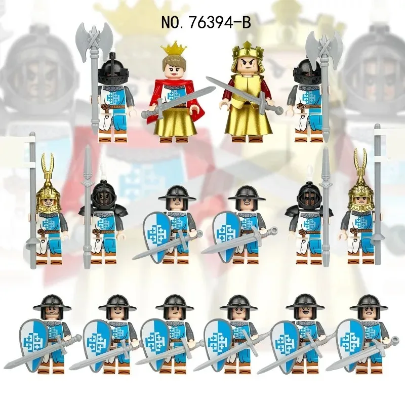

Medieval war toys, figures, humanoid dolls, toys, mini figures, children's toys, birthday gifts, cartoon figures. Assembling toy