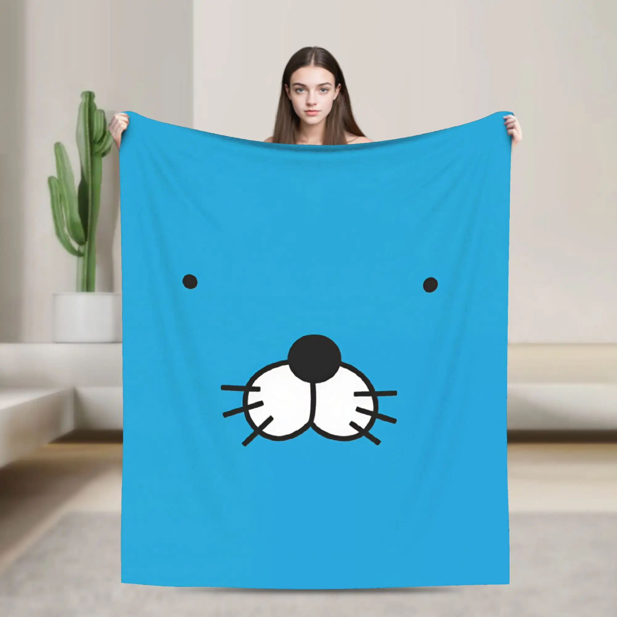 Bonobonos  Blanket  Soft Graphic Plush Throw Blanket For Kids Adult Living Room Flannel Bedspread Bed Cover
