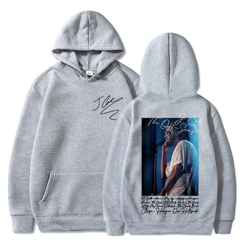 Sudaderas con capucha de gran tamaño estilo callejero Hip Hop para hombre y mujer, sudadera con estampado de álbum de música de rapero J Cole, Sudadera con capucha de algodón polar 2024