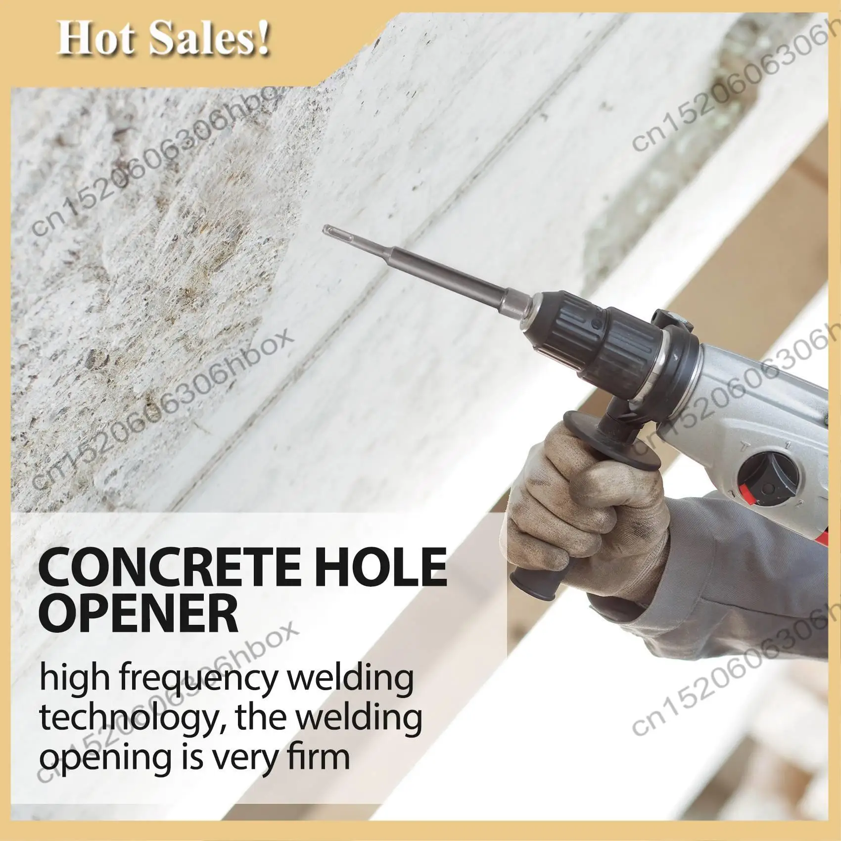 

-HOPE Concrete Hole Saw Kits SDS Plus Shank Wall Hole Cutter Cement Drill Bit Sets(30, 40, 60Mm), With 220Mm Connecting Rod