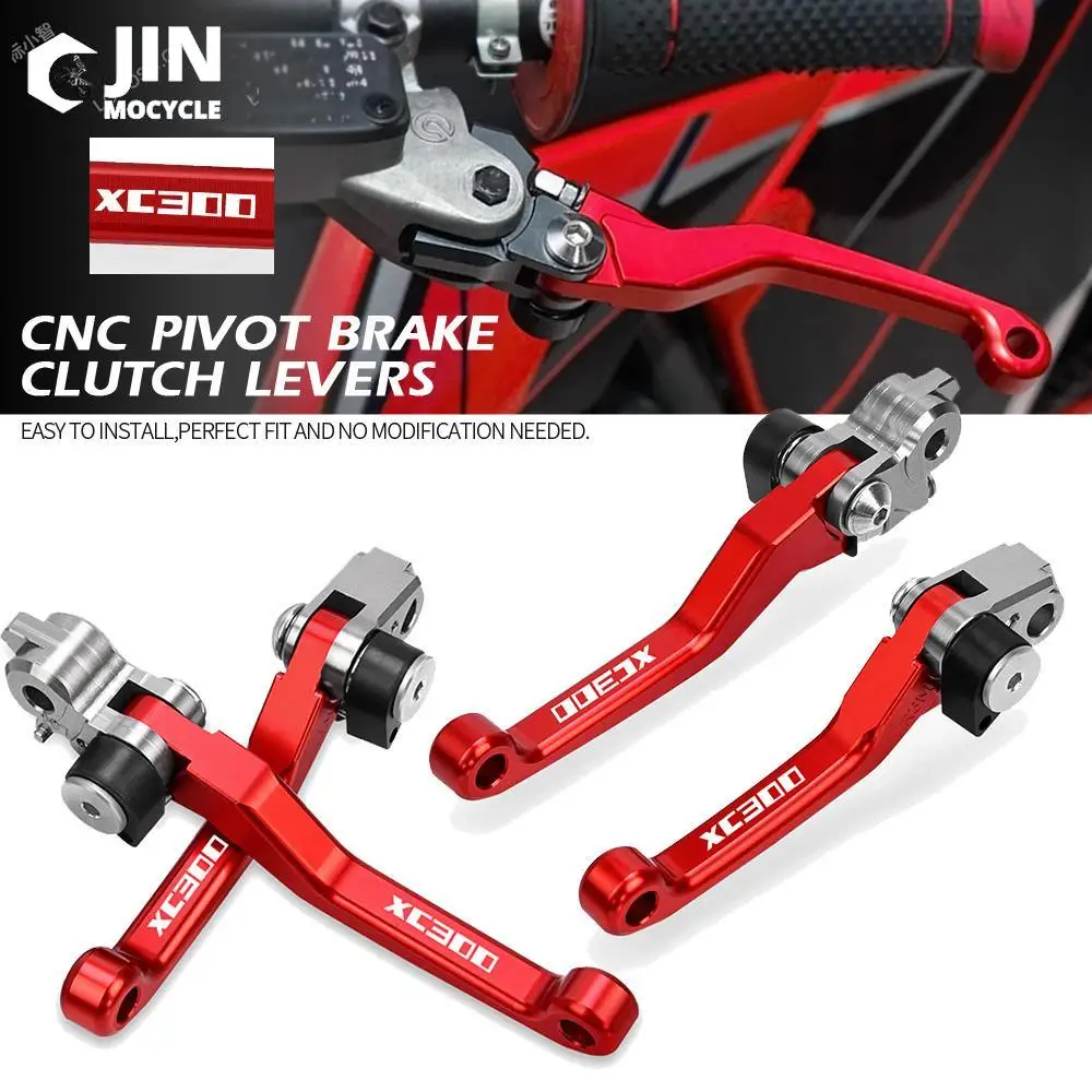 

Motocross Foldable Pivot Dirt Bike CNC Aluminum Brake Clutch Levers Cable Lever Handle For GASGAS XC300 XC 300 2017 2018