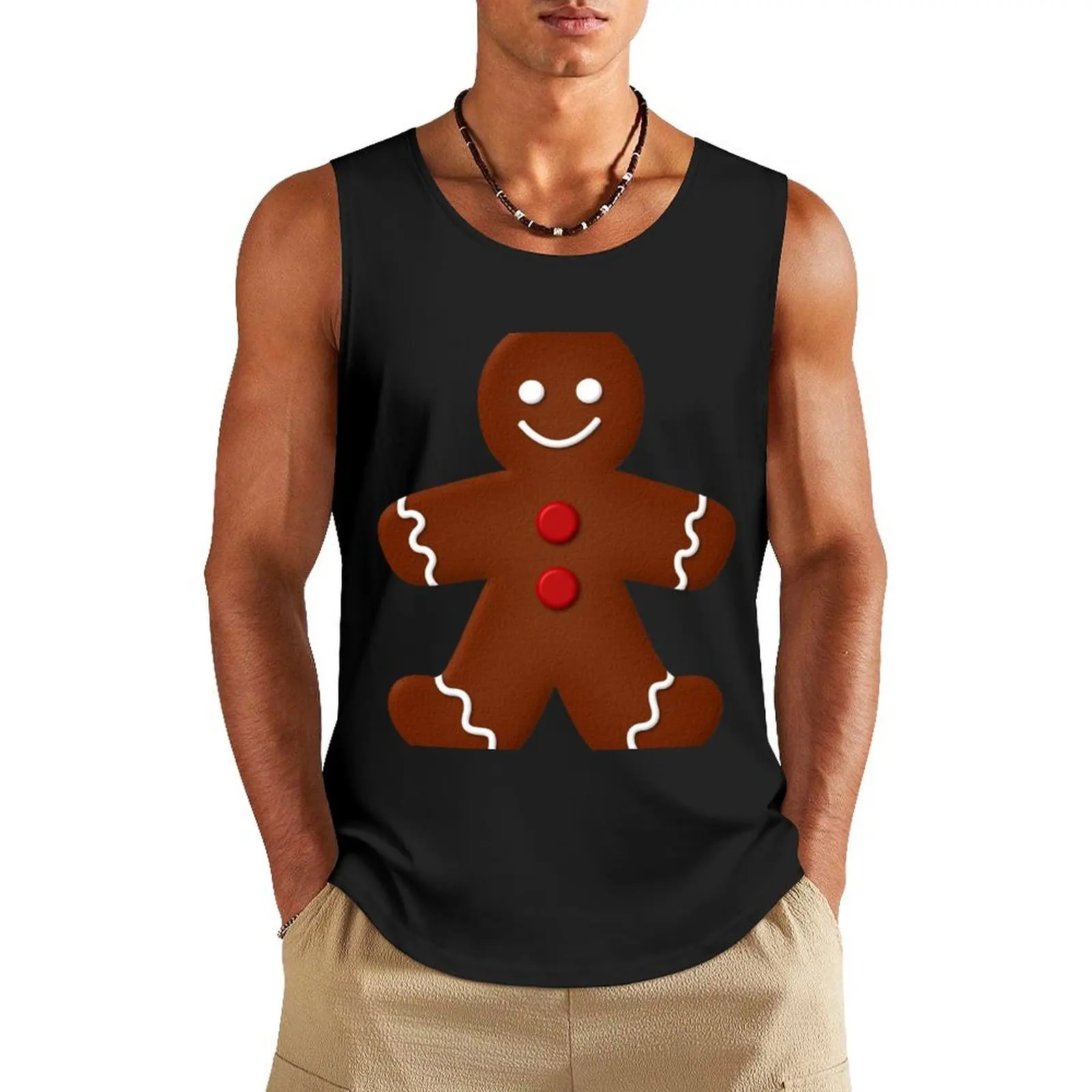 

Gingerbread Man Tank Top Men's sports t-shirt t-shirt Men's T-shirt men