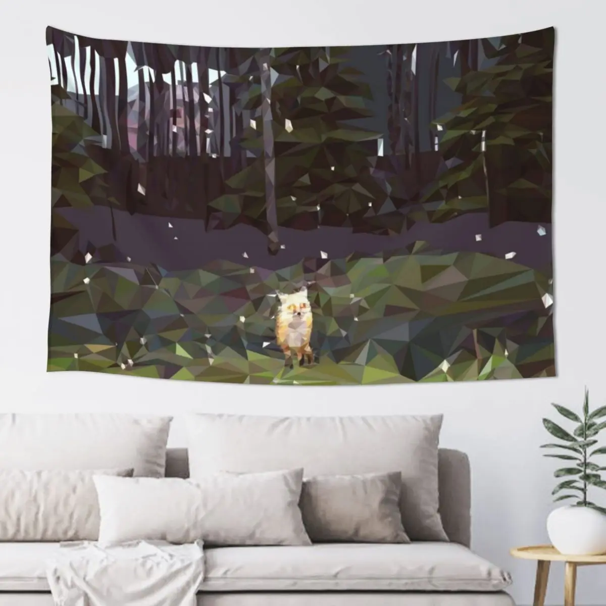 Daisy - v1 Low Poly Tapestry Anime Decor Outdoor Decoration Bed Room Decoration Bathroom Decor Tapestry