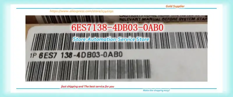 

New Original 6ES7138-4DB03-0AB0 6ES7 138-4DB03-0AB0 PLC 1 Year Warranty