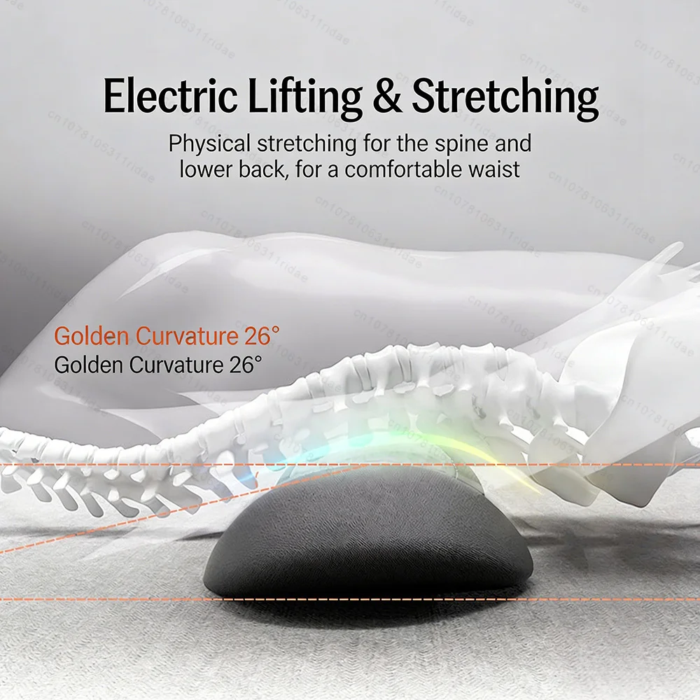 

Электрическая подушка для поясницы с регулируемой высотой, для полного раскладывания, с подогревом и вибрацией, для облегчения боли в пояснице