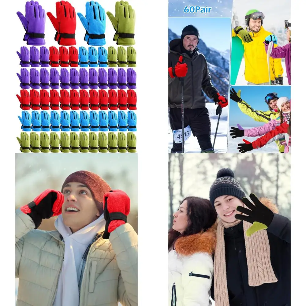 قفازات صوف حراري للرجال - قفازات رياضية ناعمة ودافئة ومريحة للقيادة في الطقس البارد والأنشطة الخارجية #1