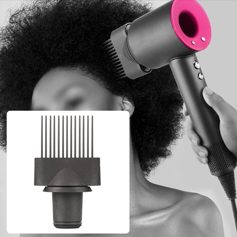 Cylinder Comb Wide Tooth Comb For Dyson Supersonic Hair Dryer Curling Attachment Fluffy Straight Hair Styler Nozzle Tool