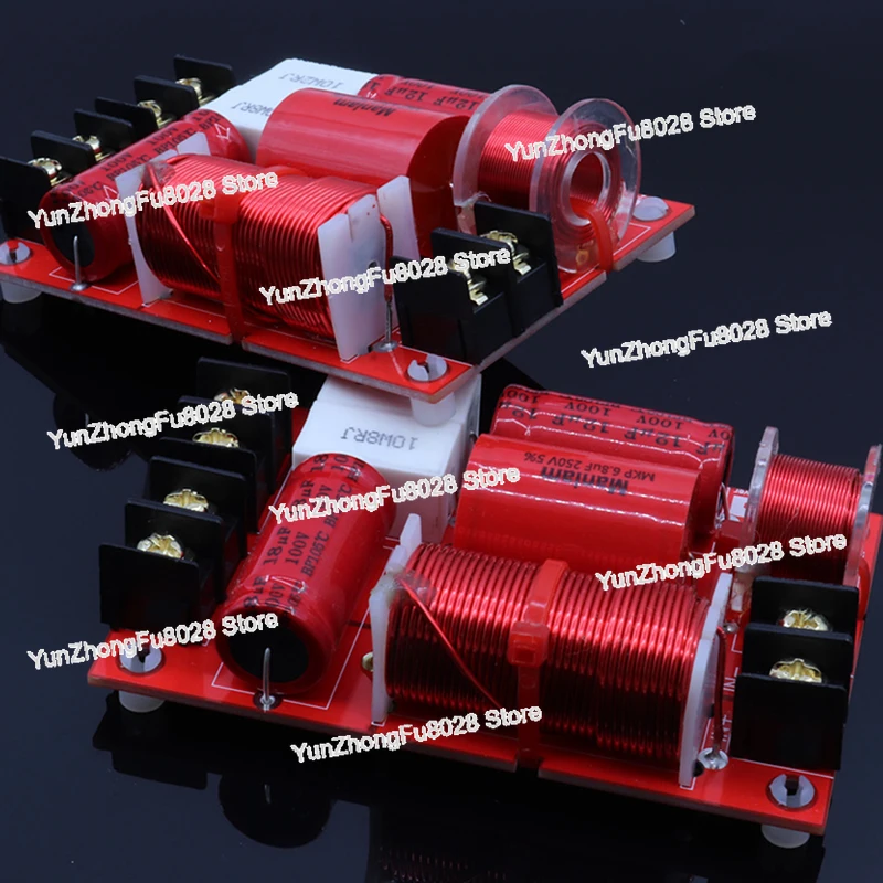 

1Pcs 2 Way 2 Speaker Unit (Tweeter +Bass )HiFi Home Bookshelf Speakers HiFi Audio Frequency Divider Crossover Filters