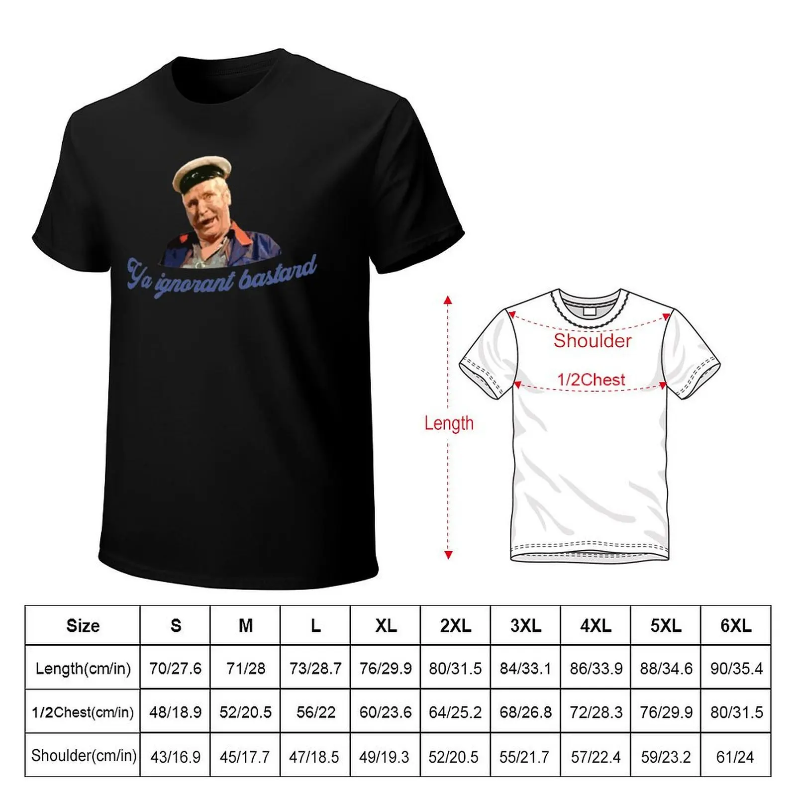 Pat Mustard (Ya ignorant bastard) T-Shirt Comfortable Workout Short Sleeve Shirt