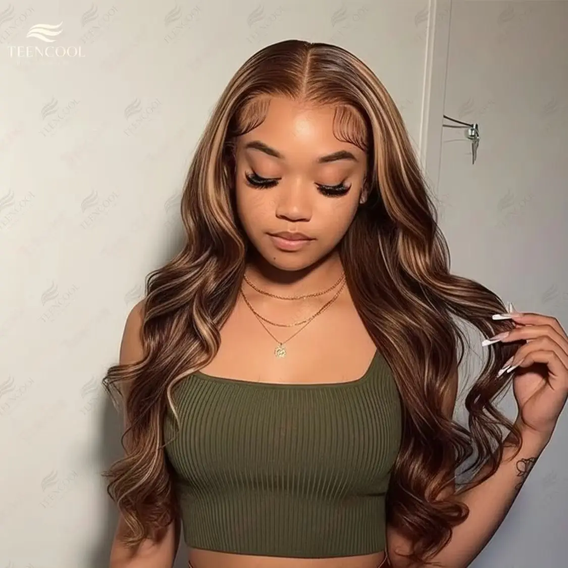 

4/27 Highlight Body Wave Wig Blonde Ombre 13x6 HD Lace Front Wig Human Hair Colored Wigs 13x4 Lace Frontal Brazilian Hair Wigs
