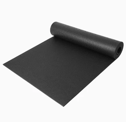 Black Yoga Mat Fitness Mat Home High-density Pvc Non-slip Wear-resistant Female Home Sports Mats Shop Hall Black Mat