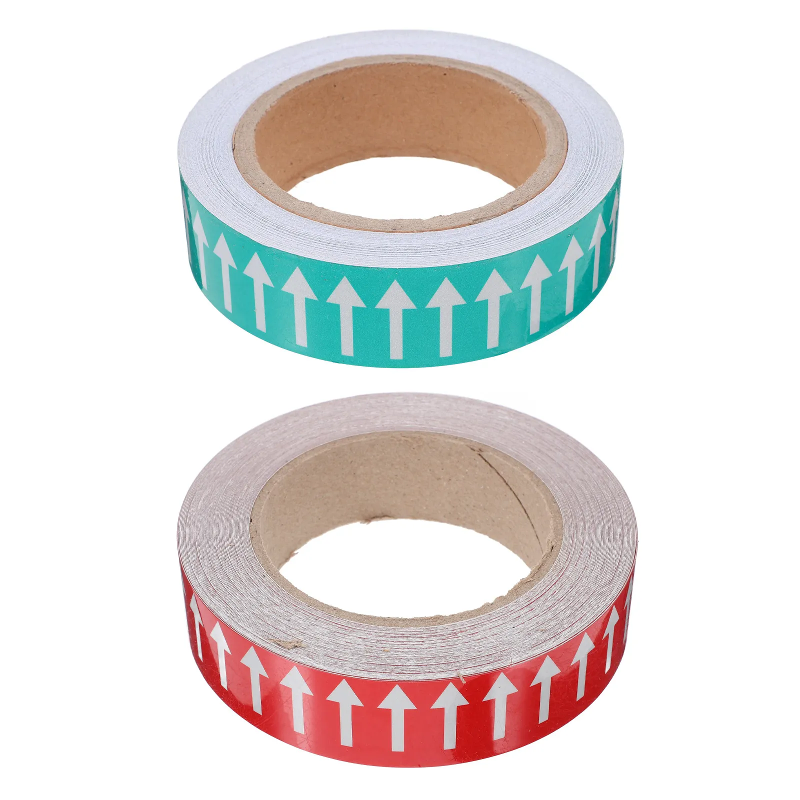 

2 Rolls Pipe Identification Arrow Stickers Reflective Tape Self Adhesive Safety Marking for Industrial