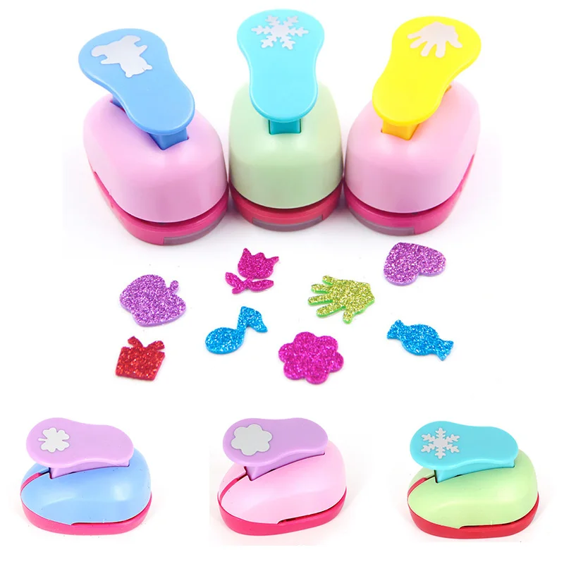 Large Size Scrapbook Punches Color DIY Sharper Embossing Punches Handmade Cutter Card Craft Flower Paper Punches Maker Kids