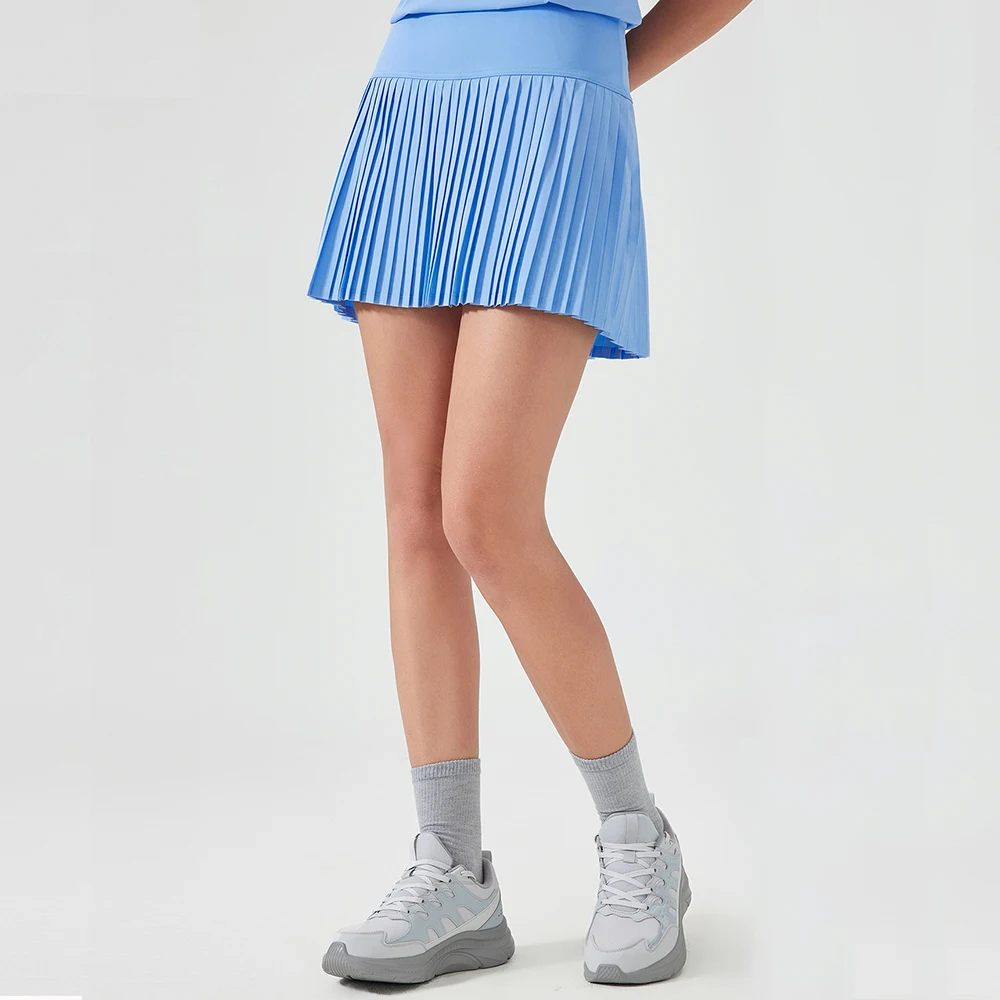 

Новая женская теннисная юбка-шорты с высокой талией, А-силуэт, для гольфа, с боковыми карманами, со встроенными шортами, с эффектом утяжки живота, для тренировок