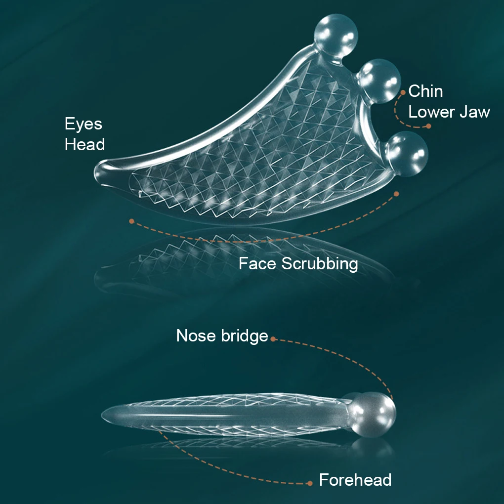جهاز تدليك الوجه من الراتنج بجودة عالية ، تدليك الوجه ، لوح Gua Sha ، وجه فريد ، مدلك الوجه الأنيق ، مدلك الوجه الأنيق ، جدير بالهدايا
