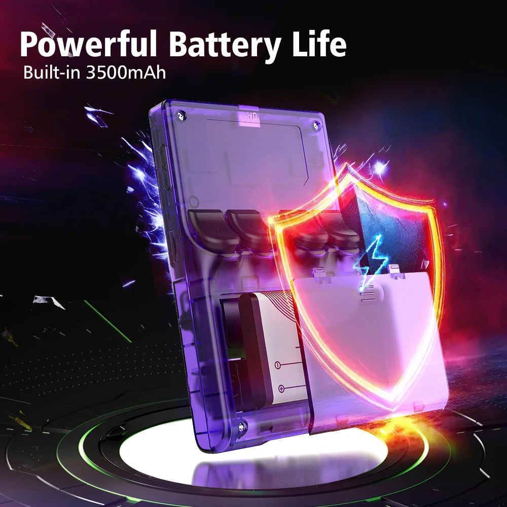 M37 Pro Retro Arcade Game Console - 3.5" Sharp 640*480 Display, 15000+ Classic Games, Portable Handheld