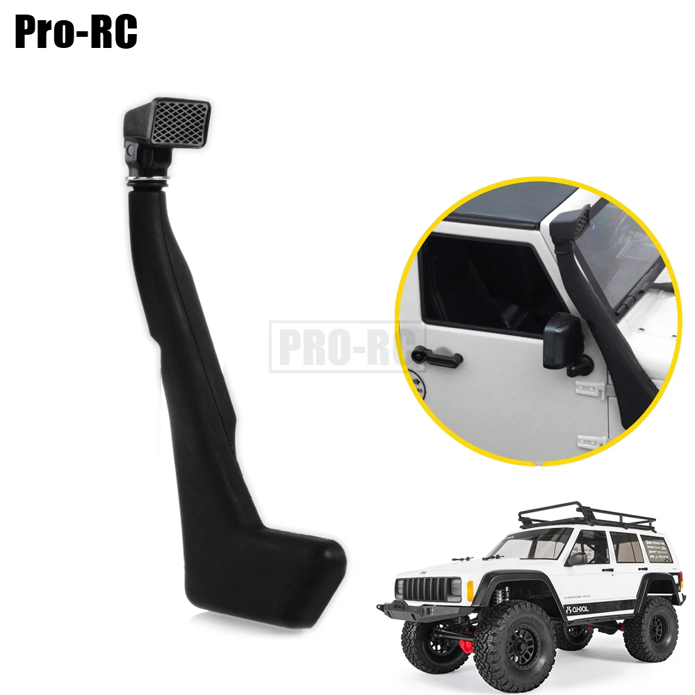 1/10 Soft Rubber Snorkel Black for Axial SCX10 D90 Jeep Wrangler Body Shell RC Crawler Car Parts