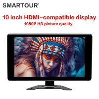 Smartour 2024 HD 10 Inch IPS Screen Touchable AHD Car Parking Monitor Bus Truck Lorry Van For 360 Camera