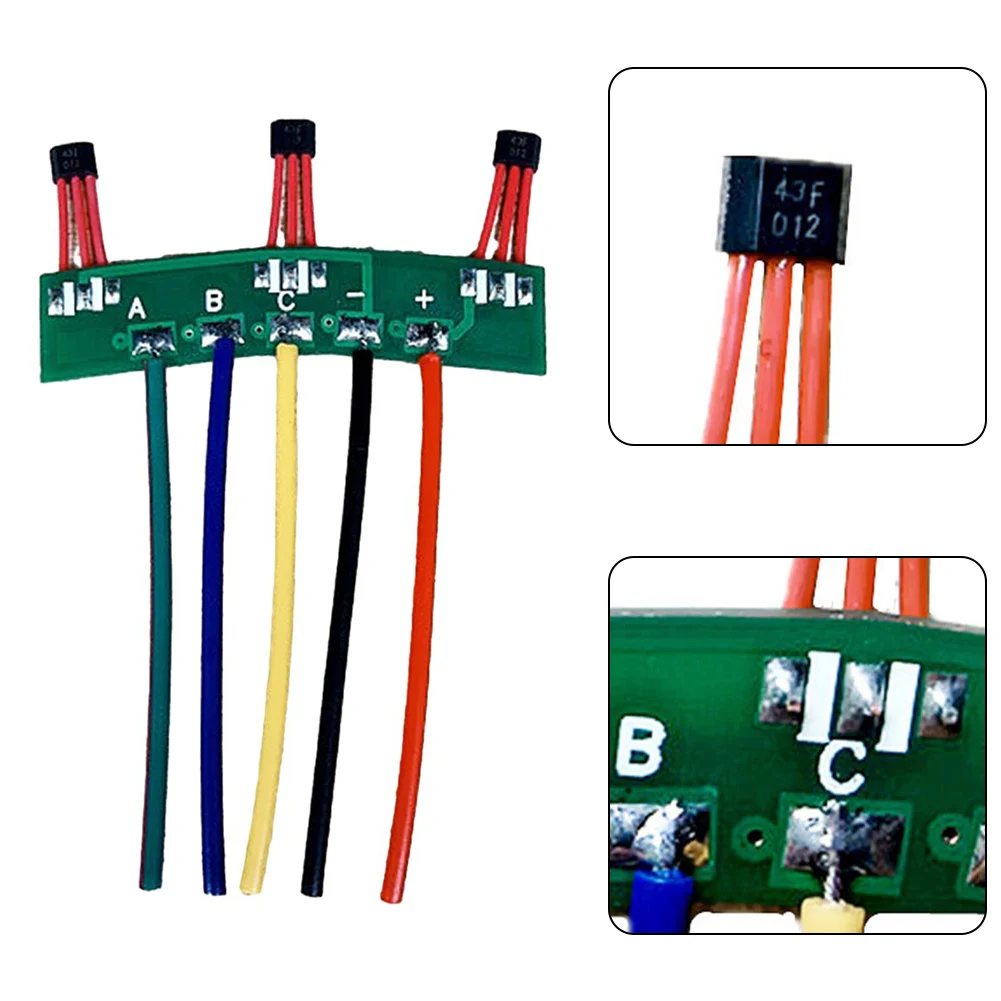 Ebike Hall  Electric Scooter Hall Sensor 120° 43F PCB Cable With Board Cable 213 Motor Hall Sensor Motor For Element E-Bike