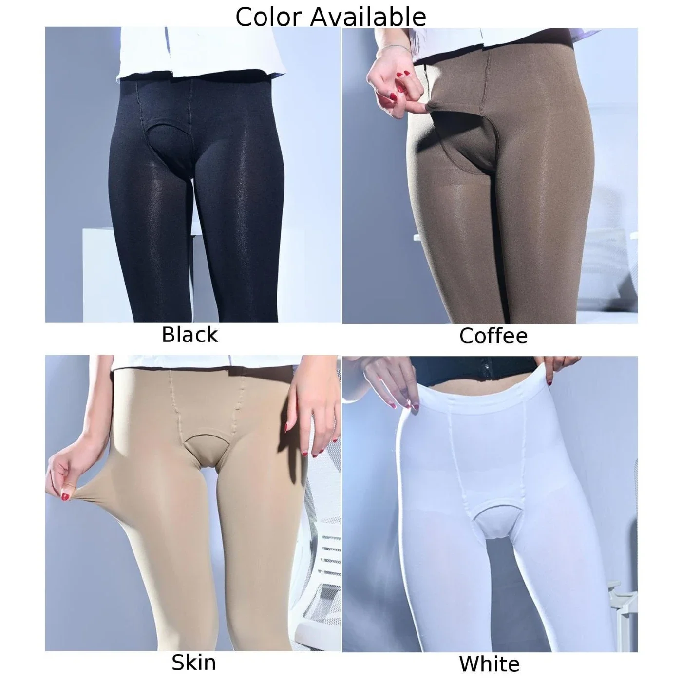 Men\\\'s Thermal Trousers Long Johns Warmer Underwear Baselayer Bottom Thermals Tights Open-Crotch Male Keep Warm Leggings Socks