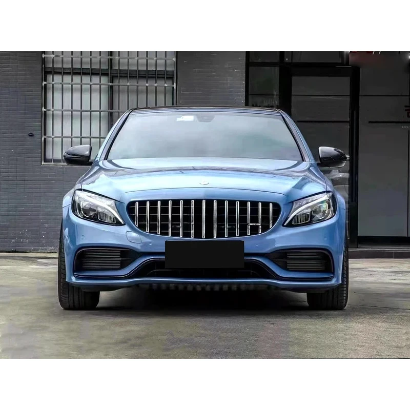 

Детали для автоматической модификации для Classic W205, обновление до C63S, комплекты переднего бампера из полипропилена с передней губой 2015-2021 гг.