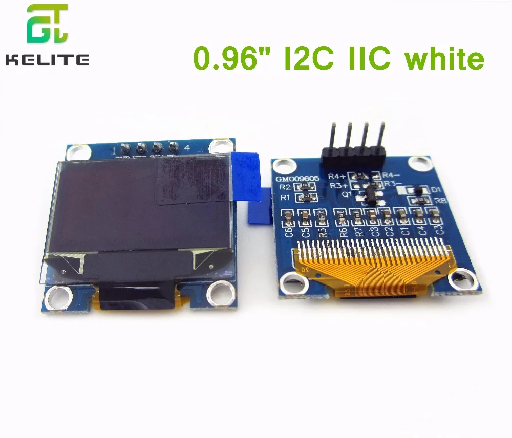 HAILANGNIAO 5Pcs 128X64 White OLED LCD LED Display Module 0.96" I2C IIC SPI Serial