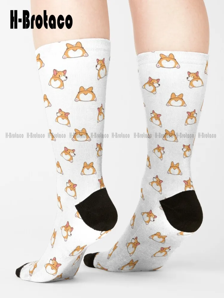 

Cute Corgi Butt | Welsh Corgi Lover | Corgi Mom | Corgi Dad | Corgi Gift Socks Cozy Socks Ladies Sports Retro Teen Youth Socks