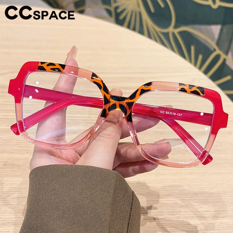 

Color-blocked Square Photochromic Reading Glasses Large Size Resin Optical Presbyopic Eyeglass Custom Diopter+50~+600 #303497