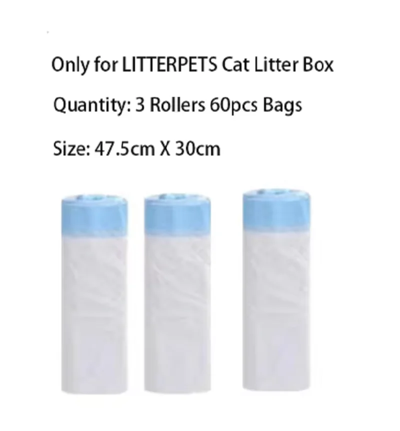 Heavy Duty Litter Pan Liner for Tonepie Self-Cleaning Litter Boxes - Perfect fit, prevents messes and odors Litter Bags Poop