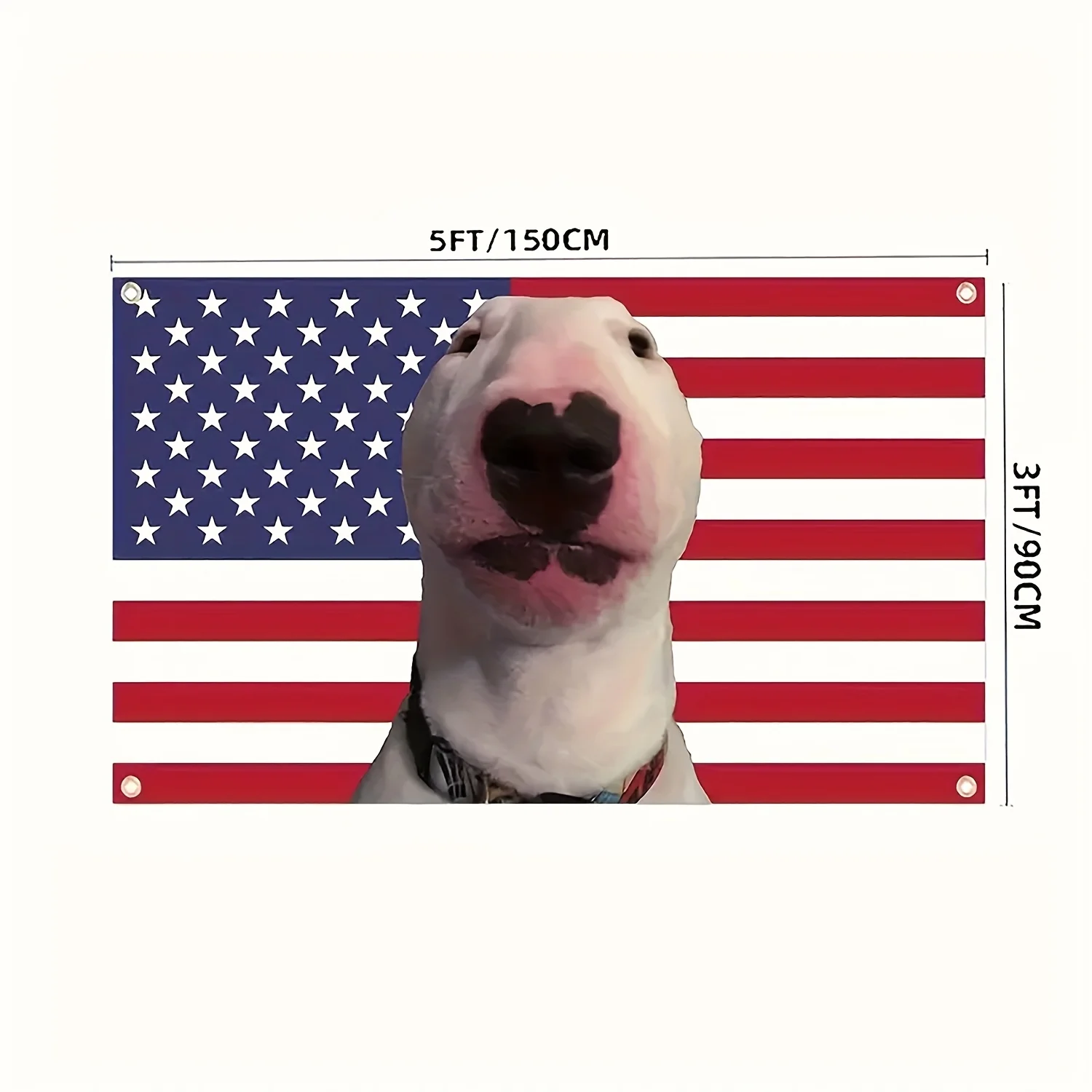 1pc, Waiter Dog Fun Flag, Fun Poster, Fun Interior And Exterior Decoration, Room Decoration, Durable Men'S Cave Wall Flag With B