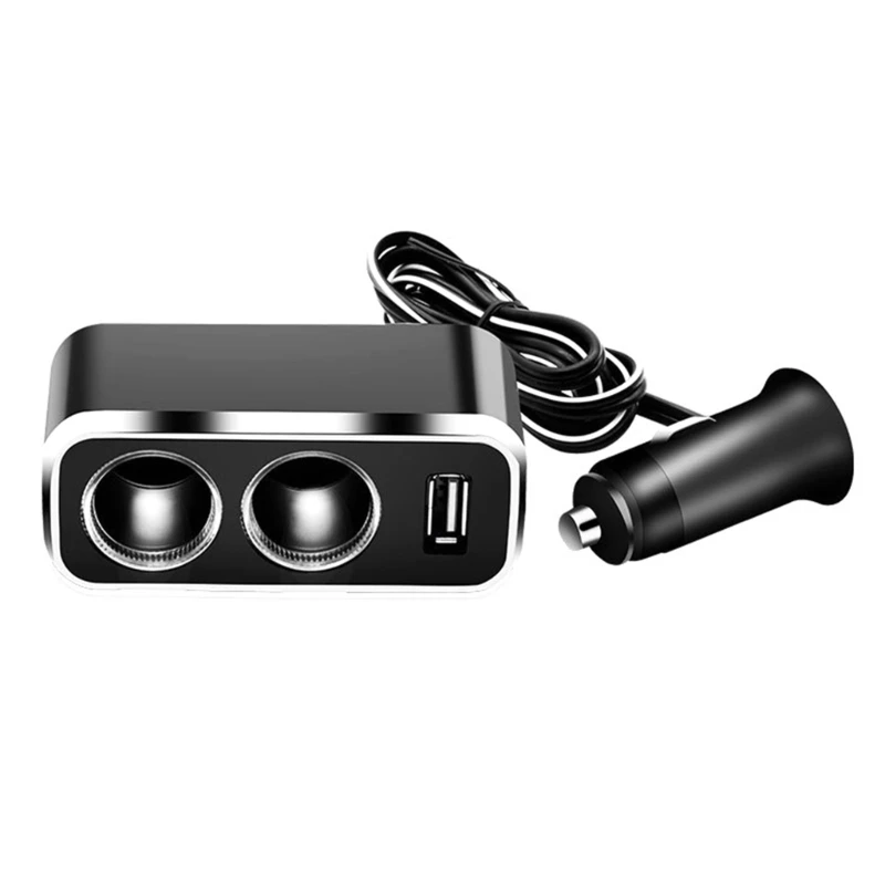 

Single USB Car Adapter, 12V/24V Vehicles Power Socket Splitter for Dashcam/Phones Safe Charging Black