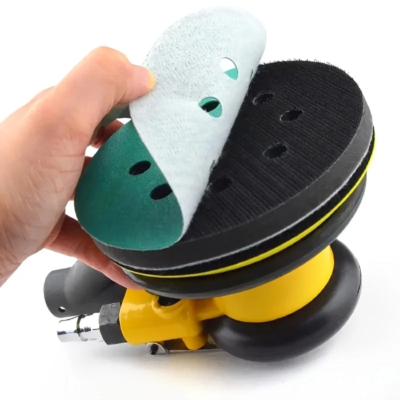 125mm (5-inch) Soft Foam Interface Pad / Sanding Backing Pad, 8 Holes, Hook and Loop (Velcro)