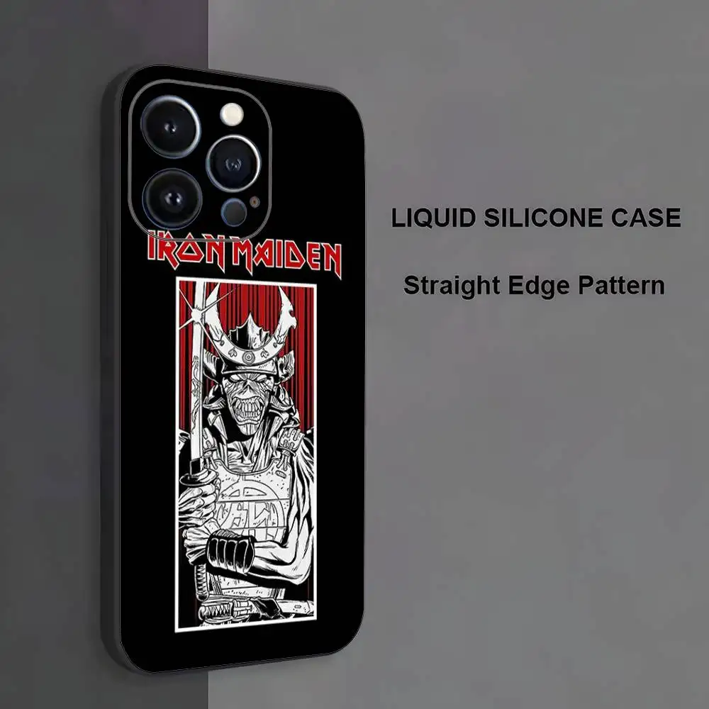 Capa R-Run-To-The-H-Hills-Iron-M-MaidenES para iPhone 17,16,15,14,13,12,11, Pro Max, XS, X, XR, SE, Mini, 8,7, capa preta de silicone macio