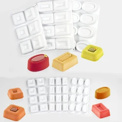 Savarin Mousse Cake Mold Square Rectangular or Oval Upper Concave Design Kitchen Baking Supplies Pudding Dessert Baking Mold