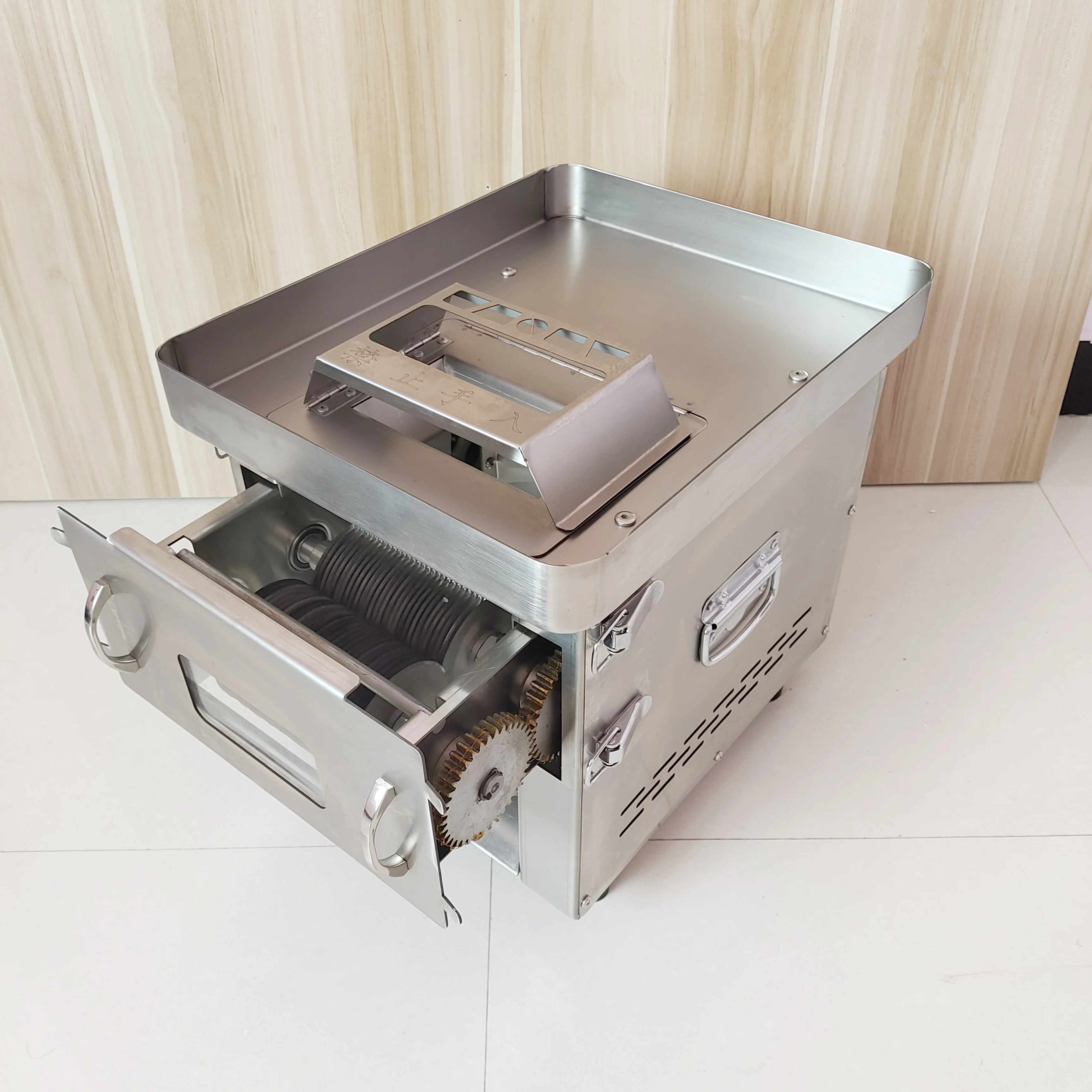 Компактная настольная мясорубка, коммерческая бытовая многофункциональная мясорубка, измельчение кубиками, кухонное оборудование, съемный нож