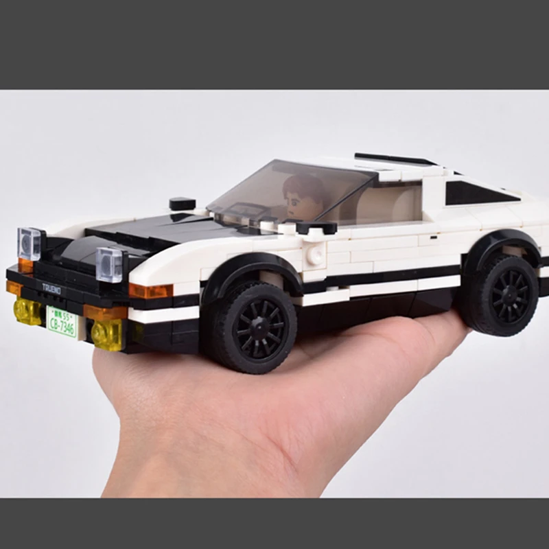 NEW Speeds Champions Serise Initial D AE86 Famous Supercar Racing Car Sports Building Blocks Bricks Kits Model