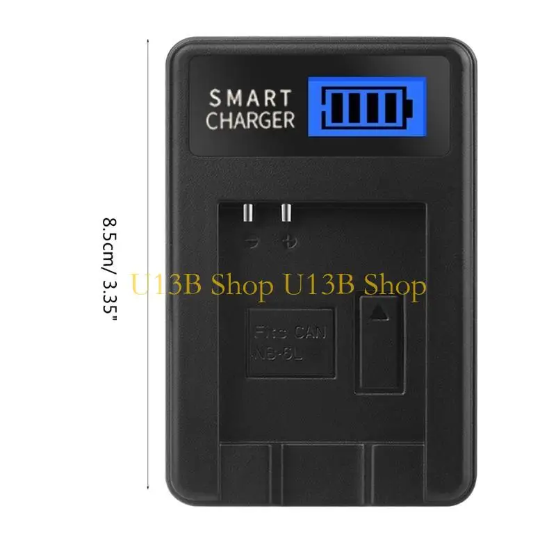 شاحن U13B سفر USB FRANDER FORMON FOR NB6L ، SX710/SX700/SX600 بطاريات كاميرا فعالة في كفاءة الطاقة.