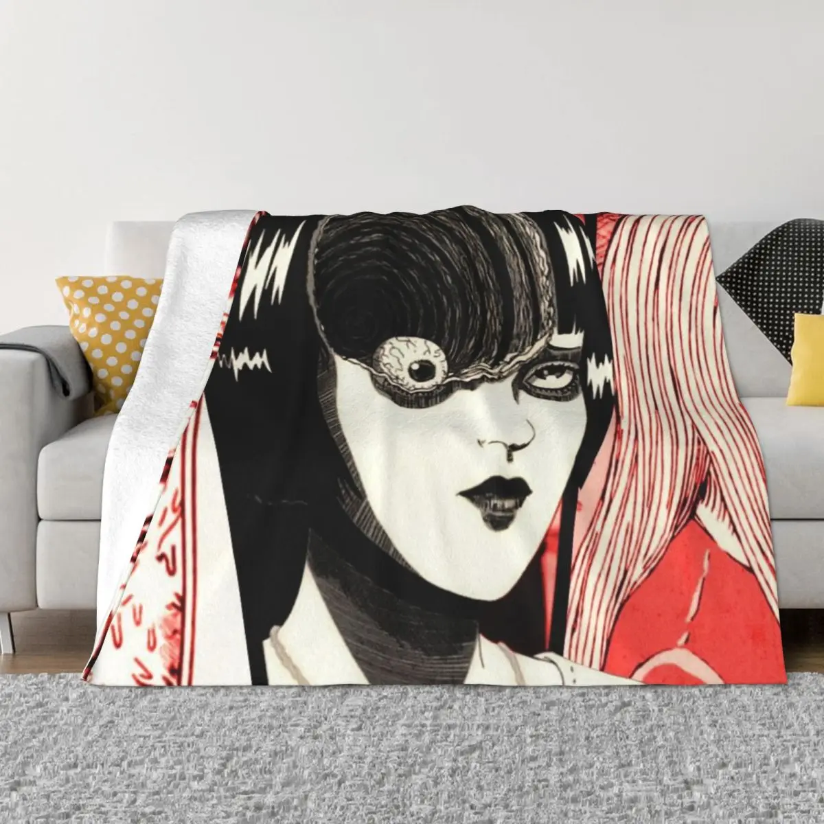 

Одеяло для колена Junji Ito Writer 001186, дорожное одеяло, комфортное теплое мягкое одеяло для дома и украшения