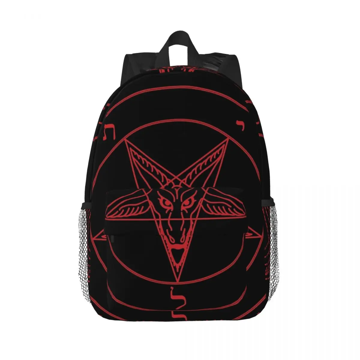 Baphomet Satanic Goat Backpacks Boys Girls Bookbag Cartoon Students School Bags Travel Rucksack Shoulder Bag Large Capacity