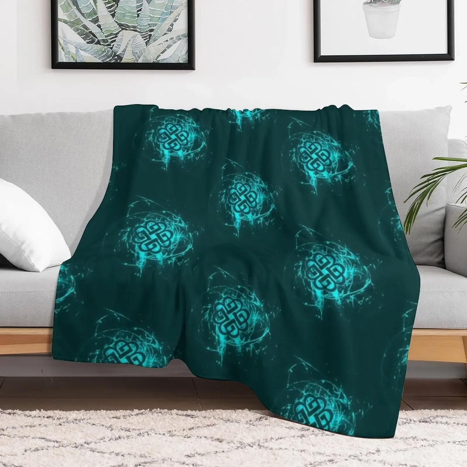glowing part 2 Throw Blanket Fuzzy Plush Throw Blanket for Sofa Chair