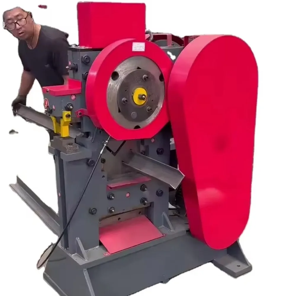 CNC Electrical Metal Combined Punching and Shearing Machine 900kN Force 2-Year Warranty Hydraulic Ironworker for Steel