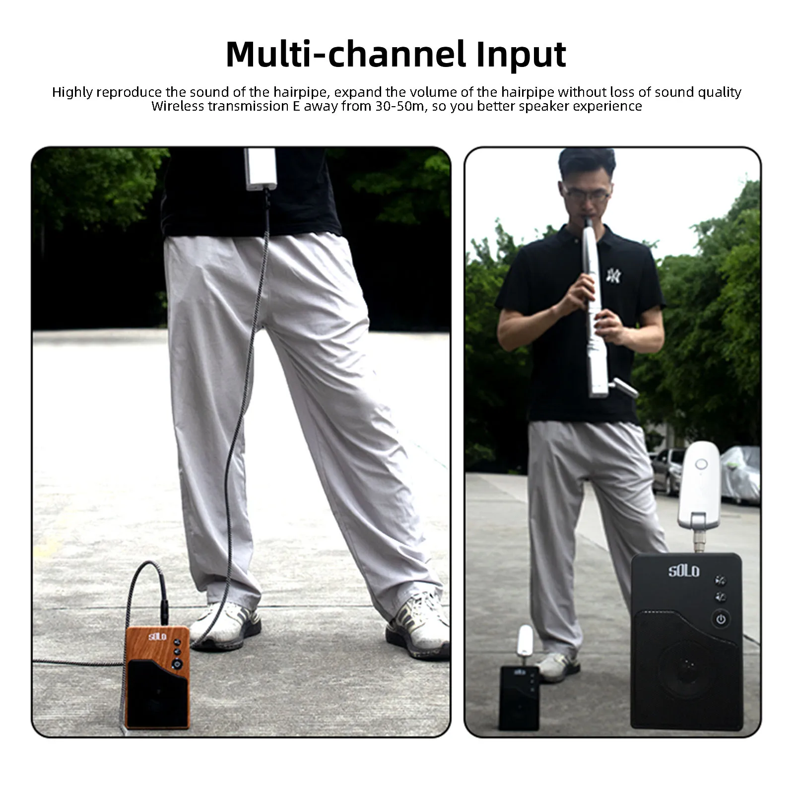 Portable Electric Guitar Amplifier Wireless Transceiver Bluetooth Speaker Mini Travel Sound Box for Electric Guitar Folk Guitar