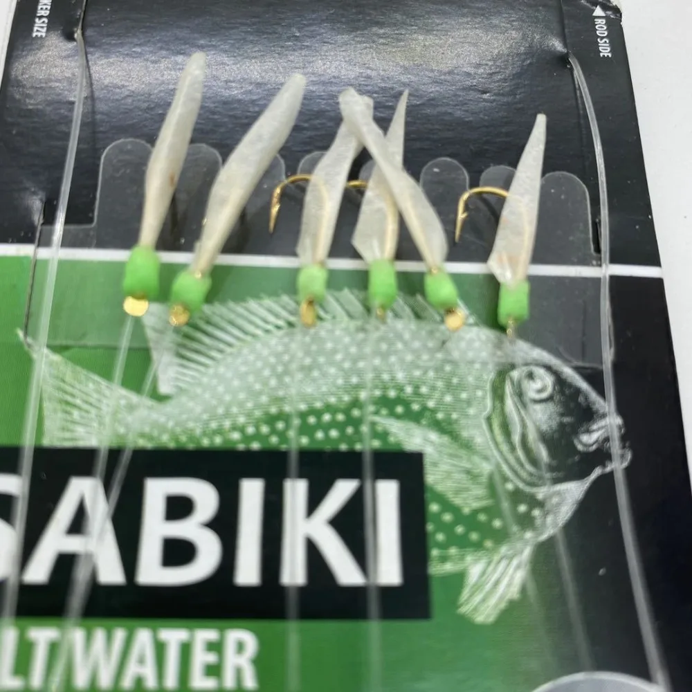 

Cod With Barb Fishing Sabiki Rigs Luminescent Anti-rust Lunker Sabiki Lure Flexible Noctilucent Light Fishing Snapper