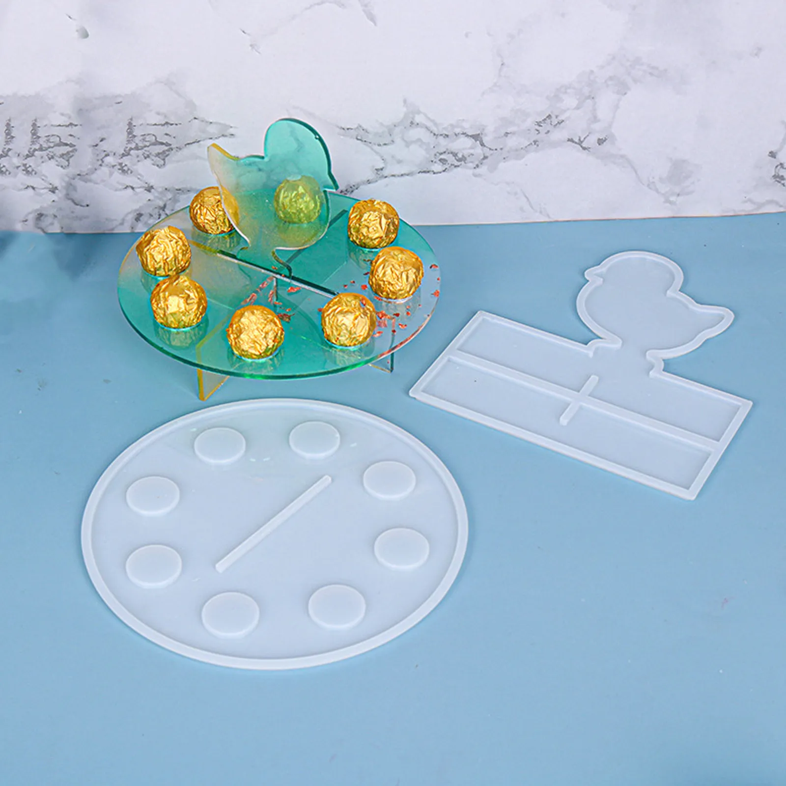 

Набор из 2 силиконовых форм в форме милых цыплят для рукоделия, изготовления подвесок из эпоксидной смолы, декора для дома, безопасные, легкие, удобные для хранения