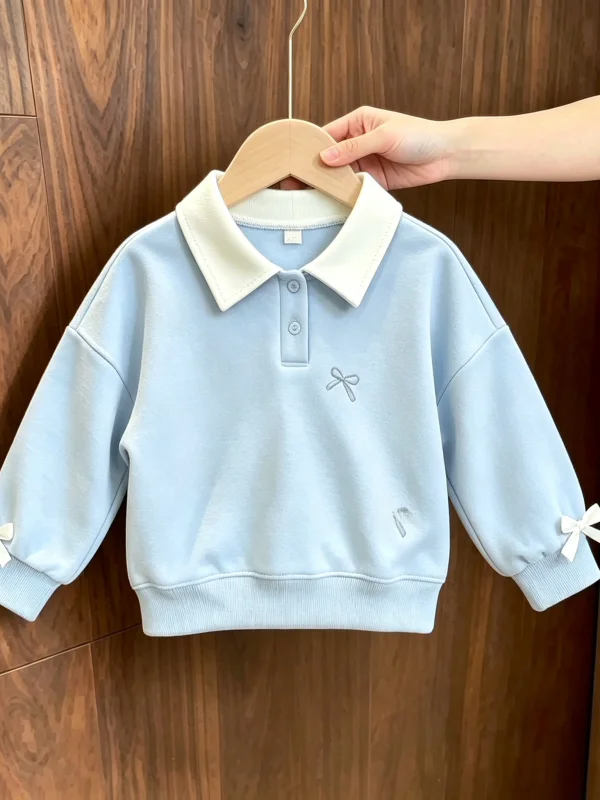 Girls' School Style Hoodie Set - огляд і ціна Embroidery Knot