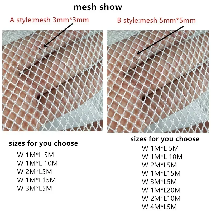 3mm-5mm Mesh Semi-Finished Knotless Nylon Fishing Net Outdoor Fishing  Network for Cage Breeding Net Trawl Net Fishing Tool - AliExpress 18